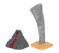CIYODO 2pcs Realistic Volcano Tornado Models Educational Sand Table for Science Experiments Interactive Teaching Tool for Classroom Home Learning