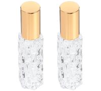 CIYODO 2Pcs Refillable Cocktail Atomizer Bitters Bottle Set with Crystal Glass Spray Nozzle, Gold Small Bar Sprayer for Cocktail Drinks and Espresso Mist