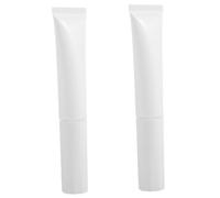 CIYODO 2pcs Refillable Squeeze Bottles with Flocked Caps Travel Lotion Tubes for Foundation Concealer Plastic Small Jar for Creams and Makeup the Go