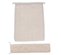 CIYODO 2Pcs Reusable Drawstring Linen Bread Bags for Home Storage Food Bags for Artisan Bread Homemade Loaves Washable