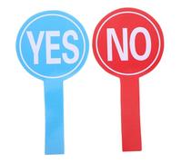 CIYODO 2pcs Reusable Hand Holding Score Boards Foam Voting Paddles with Yes No Signs for Classroom Teacher Feedback Student Interaction and Event Communication Tools