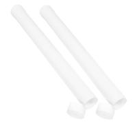 CIYODO 2Pcs Reusable PVC Poster Storage Tubes for Artwork and Drawings with Caps Tear Resistant Transport Cases for Posters Scrolls and Paintings for Artists Students and Designers