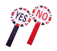 CIYODO 2pcs Reusable Yes No Paddle Voting Boards Foam Material Classroom Supplies Lightweight Handheld Dry Erase Game Judging Accessory for Interactive Learning