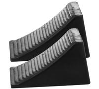 CIYODO 2pcs Rubber Wheel Chocks for Trailers Rv Stabilizer Blocks Non-slip Wedges Portable Car Tire Stops for Pickup Trucks Motorhome Atv Parking Safety