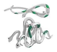 CIYODO 2pcs Silver Metal Snake Hair Clips for Thick Hair Clamps for Women with Strong Hold Accessories for Family and Friends Parties and Occasions