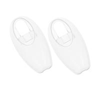 CIYODO 2Pcs Small Plastic Bird Feeder Cage Food Box for Parrots Cockatiels Lovebirds Durable Easy to Reducing Feeding for Bird Watching