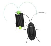 CIYODO 2pcs Solar Powered Insect Simulation Cockroach and Cricket Teaching Science Experiment Educational Model for Students Boys Learning Solar Energy Principles