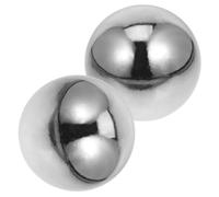 CIYODO 2pcs Stainless Steel Baoding Balls Hand Exercise Massage Balls for Adults Senior-Friendly Portable Stress Relief Hand Muscle Relaxation