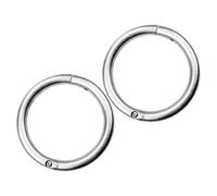 CIYODO 2pcs Stainless Steel Cow Nose Rings Bull Towing Circles for Livestock Management Durable Metal Animal Nose Ring Tool for Easy Installation and Efficient Farm Handling