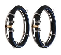 CIYODO 2pcs Stainless Steel Fish Tank Bubble Diffuser Ring Quiet Aquarium Air Bubbler for Oxygenation and Water Circulation Outdoor Aeration Loop for Hydroponics and Ponds Silent