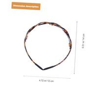 CIYODO 2pcs Tortoiseshell Hair Hoops Lightweight Anti-slip Teeth Headbands for Women Simple All-match Hair Accessories Suitable for Parties and Daily Wear Random Color