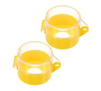 CIYODO 2pcs Transparent Emergency Stop Button Protective Covers Switch Guard with Clear Visibility Safety Lock for Industrial Push Button Protection