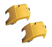 CIYODO 2pcs Turtle Climbing Platform with Suction Cups Durable Turtle Basking Terrace for Aquariums Yellow Wax Color