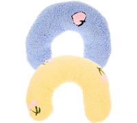 CIYODO 2pcs U Shaped Cat Pillow Soft Neck Protective Pillow for Cats Comfortable Stuffed for Deep Sleep Relaxation Easy to Clean Maintain