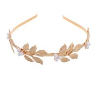 CIYODO 2pcs Wedding Headpiece Wedding Hair Accessories Elegant Baroque Ancient Style Headband with Pearl Leaf Design Versatile Hair Pieces for Women