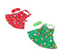 CIYODO 2set Christmas Style Vest and Leash Comfortable Bunny Chest Strap for Pets for Daily Walks and Festive Outings