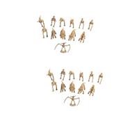 CIYODO 2sets Mini Dinosaur Skeleton Models Realistic Dinosaur Ornaments for Home Decor Educational for Fun for Parties and Collections 12pcs*2