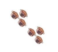 CIYODO 2sets Miniature Kitchen Soup Pots Realistic Dollhouse Accessories for DIY Decoration for Mini Kitchen Scenes Copper Finish for Friends 3pcs*2