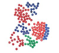 CIYODO 3 Packs Game Balls for Lottery Raffle Party Plastic Sphere Balls with Rounded Surface Compact for Bingo Toss Games Family and Club Activities