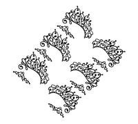 CIYODO 3 Pairs Temporary Eye Liner Stickers Self-adhesive Lace Fabric Makeup Decals for Masquerade Balls Cosplay Festivals Comfortable Breathable Safe for Skin