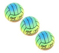 CIYODO 3 Pcs Rainbow Elastic Eco Friendly PVC Balls for Beach Handball Gradient Bouncy Play Balls for Indoor Outdoor Playground Activities Random Pattern