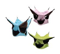 CIYODO 3-Piece Small Hamster Hammock Set Three-Layer Suspended PET Bed Cozy Warming Nest for Dwarf Hamsters Guinea Pigs and Small Pets 30x30cm