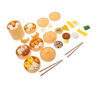 CIYODO 3 Sets Kitchen Playset Creative Pretend Food Cooking for Includes Fun Steamed Buns Accessories for Imaginative Role Play and Parent Interaction