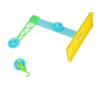CIYODO 3 Sets Physics Pulley Kit with Stable Bracket for Mechanics Experiments Science Educational Tool with Double Pulley Blocks for Force Measurement and