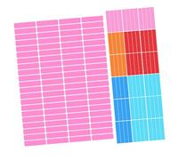 CIYODO 30 Sheets File Classification Label Packaging Adhesive Label Hand-writable Colored Self-Adhesive Stickers Colorful Name Tag Rectangle Color Coding