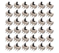 CIYODO 300pcs Mini Vertical Slide Switch 3 Pin 2 Position Spdt Toggle Switch Bent Foot 4mm Shaft Length for Electronics DIY Projects and Industrial Controls