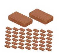 CIYODO 300pcs Scale Realistic Fake Brick Decorations for Dollhouse Garden Craft DIY Handmade Micro Landscape Accessories
