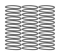 CIYODO 30pcs 44mm Rubber Drive Belts for Dvd Player and Cassette Recorder, Small Flat Replacement Bands for Vcr, Turntable, and Tape Recorder Maintenance