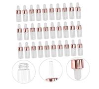 CIYODO 30Pcs Clear Glass Dropper Bottles Essential Oil Containers for Aromatherapy Travel DIY Perfume Cosmetics Beard Hair Oils