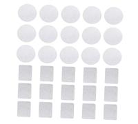CIYODO 30pcs DIY Eyeshadow Palette Metal Stickers Small Square Round Eye Shadow Tray Supplies for Magnetic Makeup Palettes Convenient Cosmetic