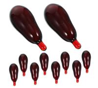 CIYODO 30pcs Halloween Fake Blood Capsules Compact Theatrical Blood Pills for Cosplay Party April Fool's Day Horror Props Vampire Trick