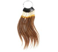 CIYODO 30pcs Human Hair Color Samples for Testing Salon Hairdressing Color Chart Kit Professional Hair Dye Shade Strands Deep Brown for Hairdressers