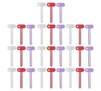CIYODO 30pcs Manual Metal Tube Squeezer Roller for Toothpaste Hand Tubes Portable Compact Paste with Easy Detach Design Suitable for Bathroom and Travel Use in Silver Red Purple