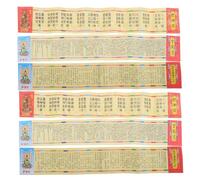 CIYODO 30pcs Miniature Buddhist Text Ornaments for Spiritual Decor Tiny Micro Hanging Decorations Sacred Paper Miniatures for Meditation