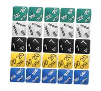 CIYODO 30pcs Multi Colored Place Value Dice Plastic Polyhedral Multi Sided Dice for Board Games Tabletop Role Playing Entertainment Game Accessories