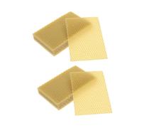 CIYODO 30pcs Natural Beeswax Sheets for Beekeeping Honeycomb Foundation Wax for Healthy Hive Frames Fit DIY Candle Making Kit