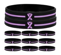 CIYODO 30pcs Silicone Breast Cancer Awareness Bracelets Motivational Wristbands for Patients Survivors Fundraisers Early Detection Support