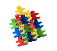 CIYODO 32Pcs Educational Balance Stacking Blocks for Human Shape Puzzle Game Set Develops Hand Eye Coordination and Logical Thinking Safe and Smooth Surface for Boys