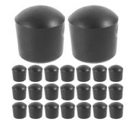 CIYODO 32pcs Foosball Table Rod End Caps 16mm Diameter Black Plastic Safety End Covers Football Table Accessories for Soccer Game Protection