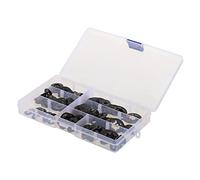 CIYODO 340pcs Internal Tooth Locking Washers Fasteners Kit Resistant Clips for Automotive Machinery and Hobbies Assorted Storage Case