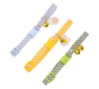 CIYODO 3pcs Cat Collar Avocado Pendant Cotton Reusable Kitten Collar for Indoor Cats Adjustable