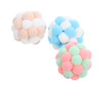 CIYODO 3pcs Cat with Inner Bells Soft Pet Toys for Kittens Stimulating for Indoor Cats Bonding and Relieves Stress
