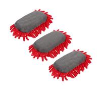 CIYODO 3pcs Chalkboard Eraser Red Practical Dry Wipe Board Cleaner for Whiteboard Blackboards Surfaces Space-Saving Design for Home Office School Use