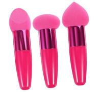 CIYODO 3pcs Cosmetic Makeup Pen with Creative Heads Smooth Touch Blending Sponges for Foundation Application Dry and Wet Use Natural Finish Makeup Applicators for Skin Contour