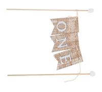 CIYODO 3pcs First Birthday Cake Banner Miniature Bunting Reusable Cake Topper for One Year Party Decorations Easy to Install Adaptable to All