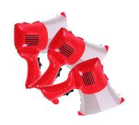 CIYODO 3Pcs Foil Bullhorn Balloons for Firefighter Theme Birthday Party Party Decorations for Showers and Outdoor Celebrations for Stunning Visual Impact
